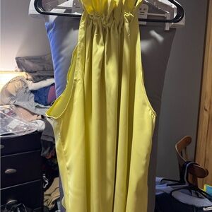 Yellow Sleeveless Blouse